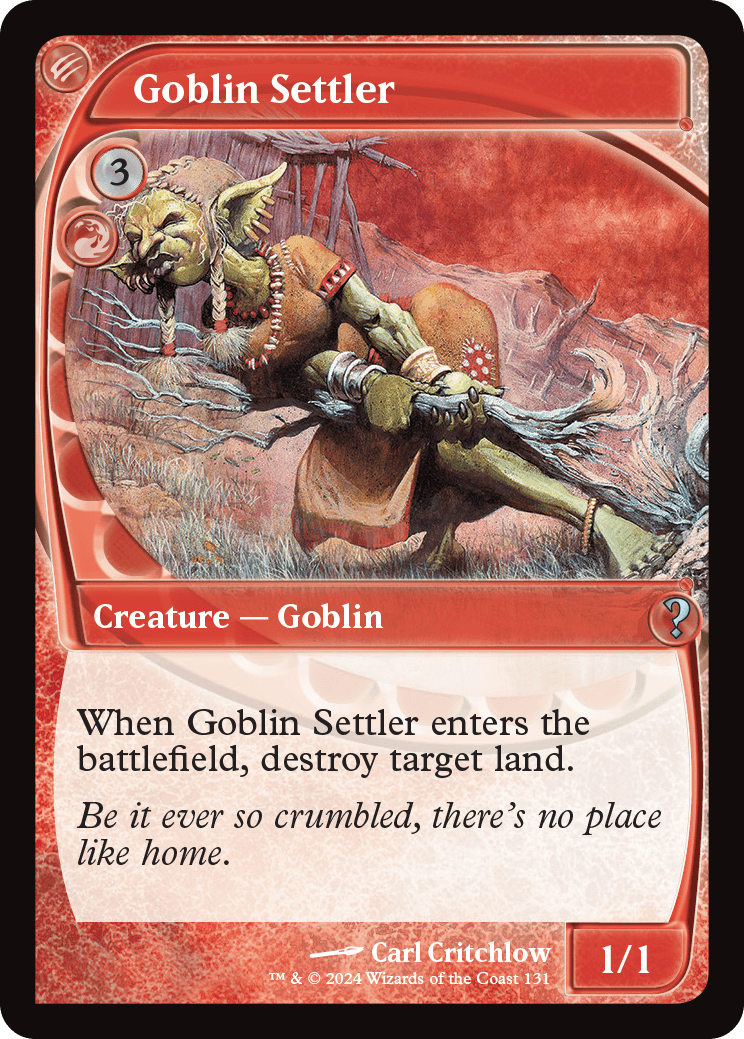 0131 【EN】 Goblin Settler MB2