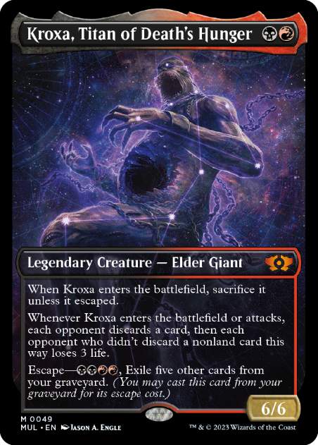 0049 【JP】 死の飢えのタイタン、クロクサ/Kroxa, Titan of Death's Hunger MUL